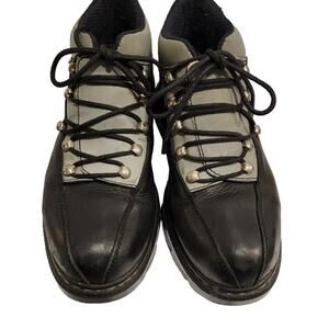 Paraboot Parachoc Boots Men's Lace Up Rugged Sz 9 41/42 Black Silver French